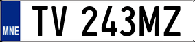 Trailer License Plate